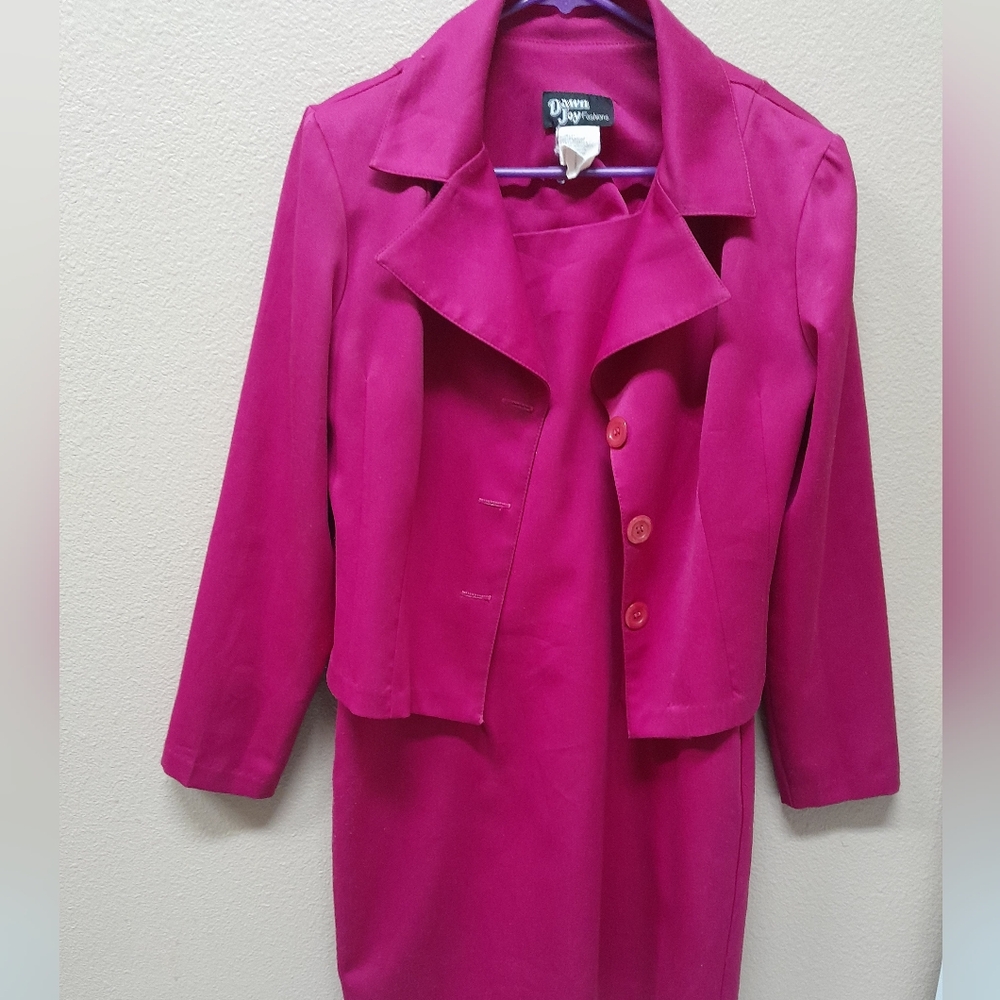 Women's Pink Dress/Jacket by Dana Buchman Size:7/8  Dawn Joy Fashions